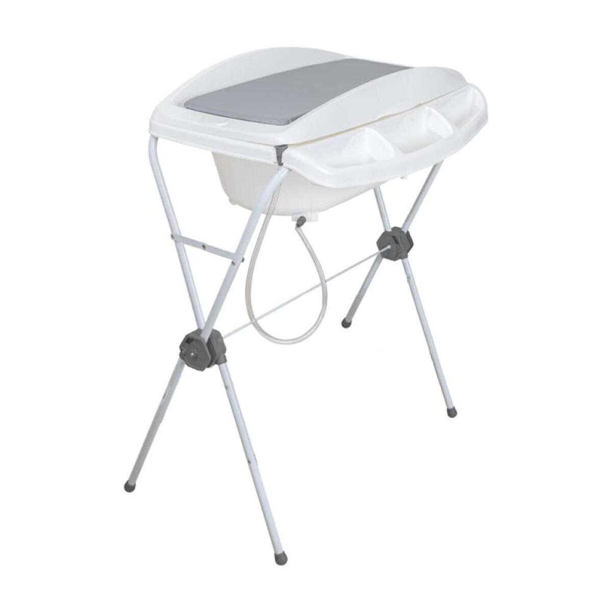 Catre De Baño Plegable Con Cambiador Shower Bebesit - Gris 