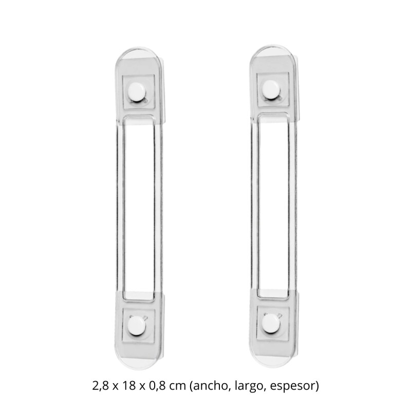 Traba multiuso flexible 18 cm TRANSPARENTE