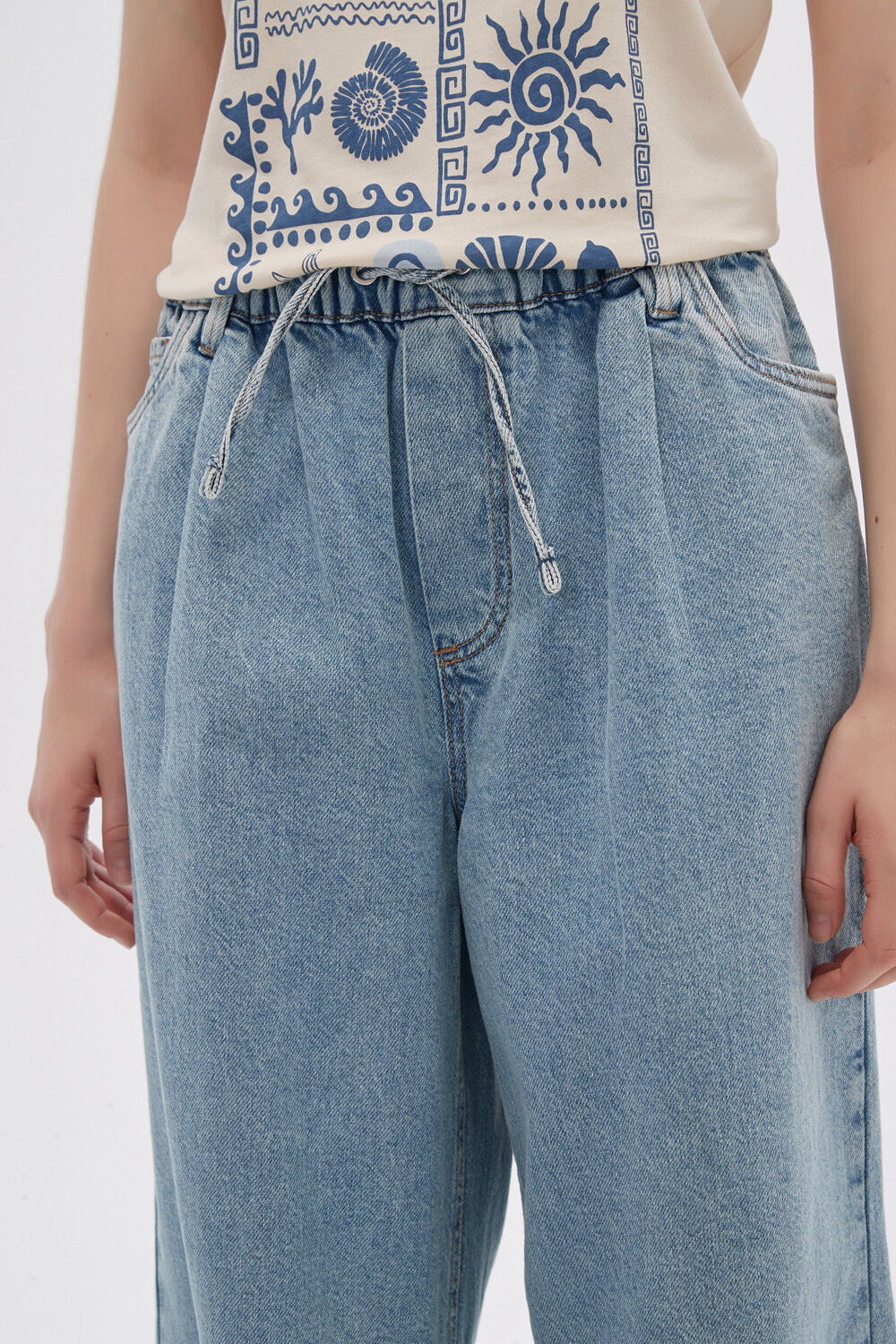 Pantalon Manisa Celeste Grisaceo