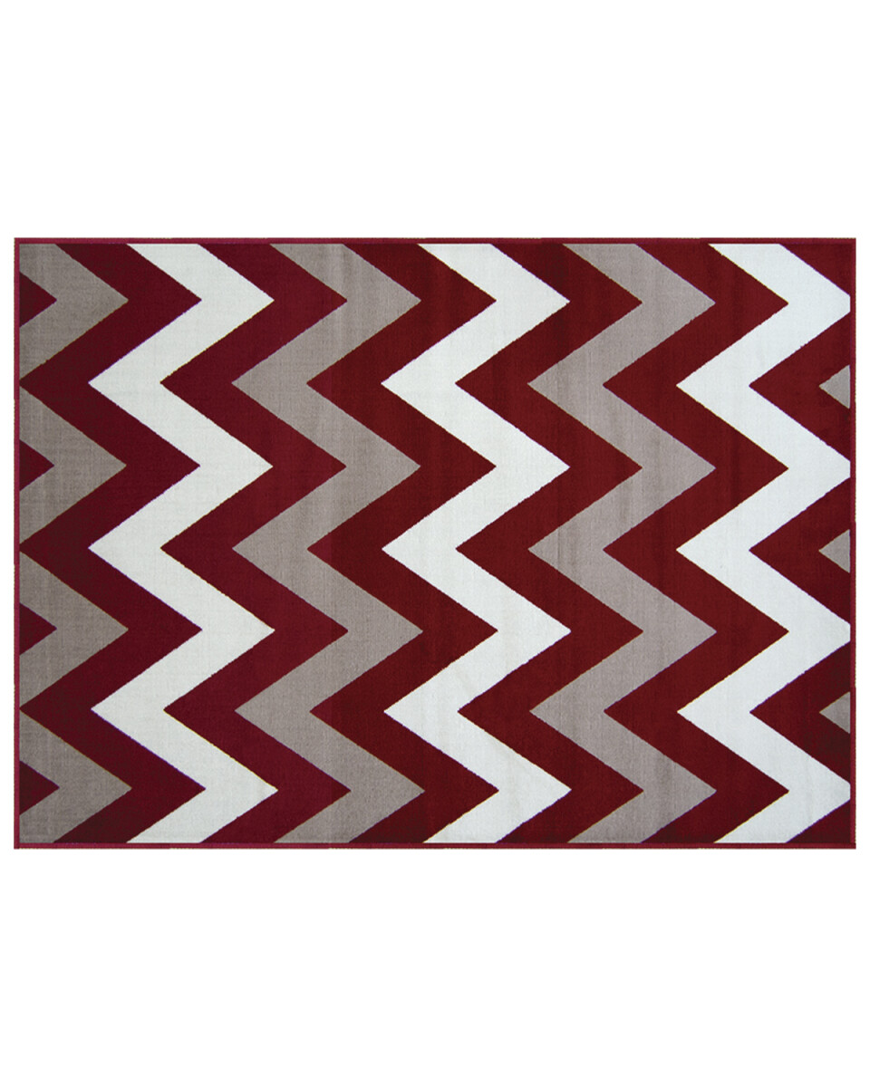 Alfombra rectangular Renaissance Smarth 1.50x2.00mts - Rojo Zigzag 