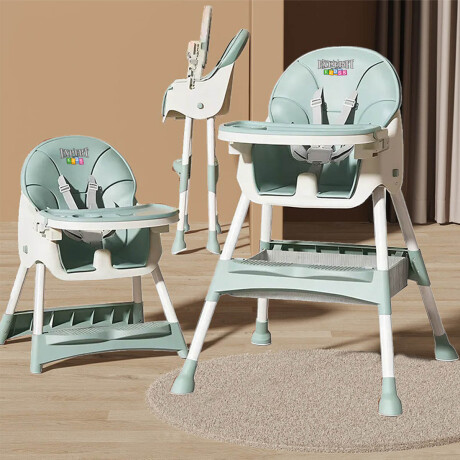Silla De Comer Para Bebé Multiuso 2en1 Sillita Niños Verde