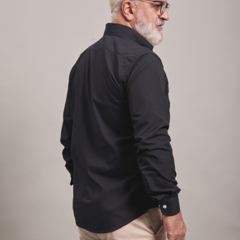 CAMISA OXFORD NEGRO