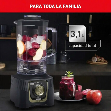 Licuadora Arno Power Max Autolock | Capacidad de 3.1Lts | Potencia de 1400w | 6 Cuchillas | Color negro. Licuadora Arno Power Max Autolock | Capacidad de 3.1Lts | Potencia de 1400w | 6 Cuchillas | Color negro.