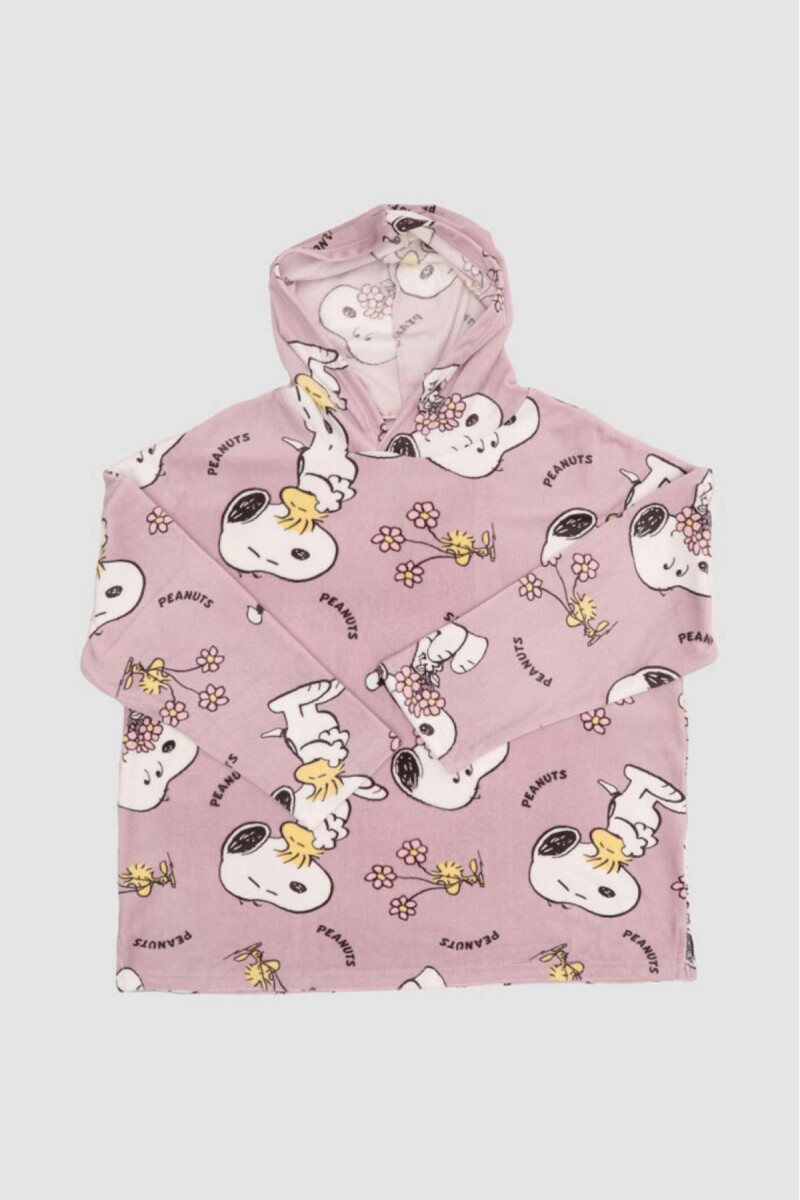 Snuggle snoopy velour mini - Rosado 