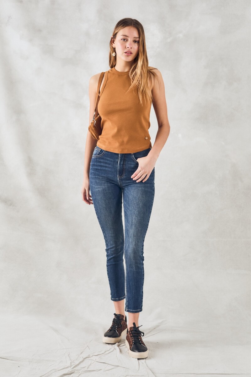 Musculosa Algodón Ribb Cobre