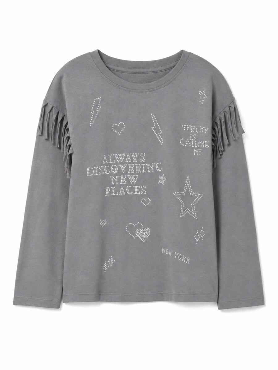 REMERA REBECA - GRIS OSCURO 