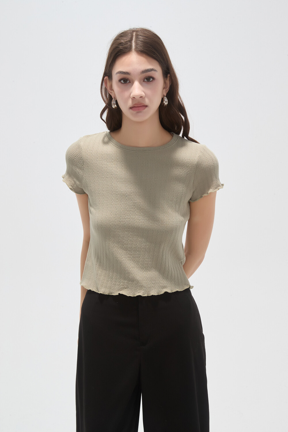 Remera Jamino Verde Grisaceo
