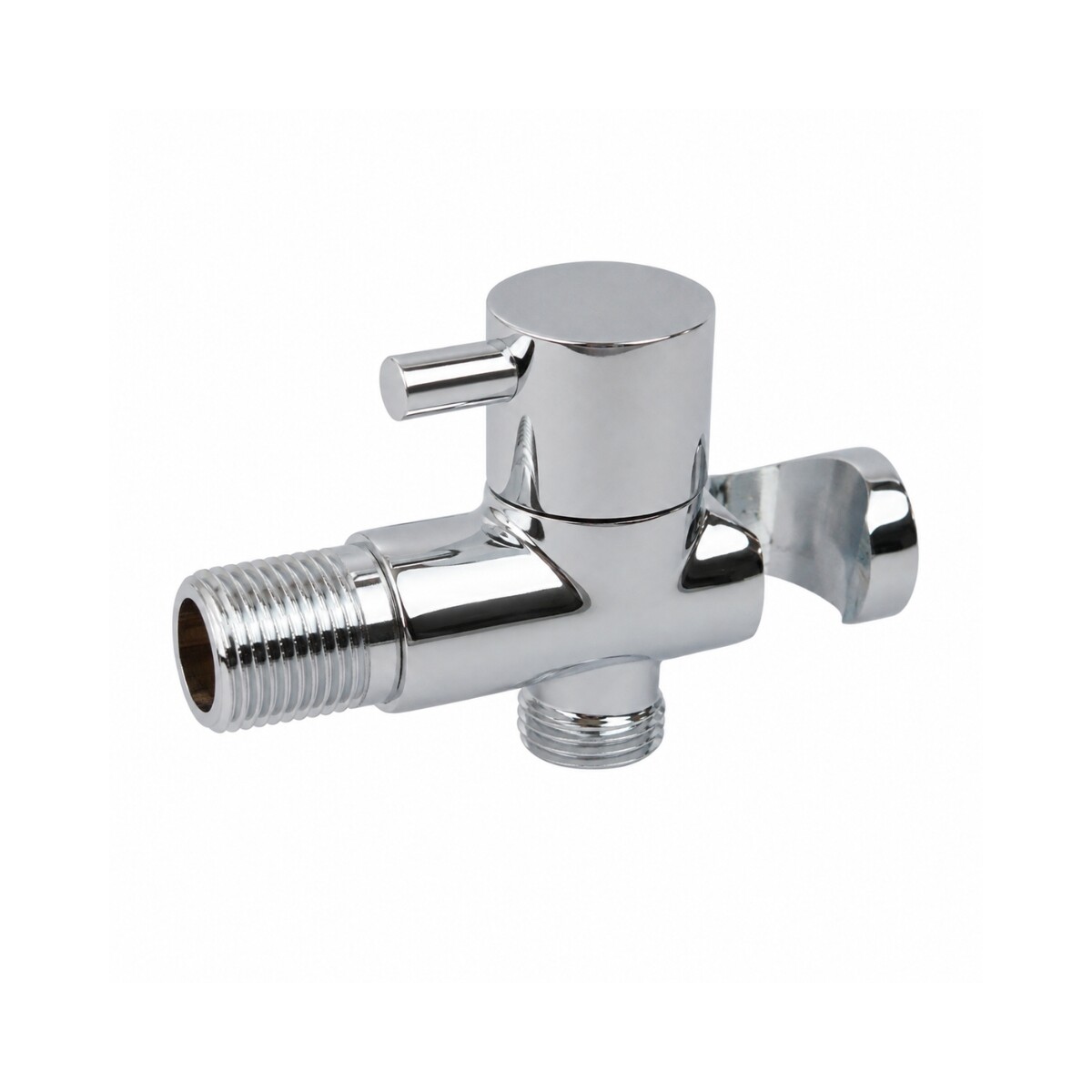 Llave de Paso con Soporte de Bronce Cromado Llave De Paso Con Soporte De Bronce Cromado