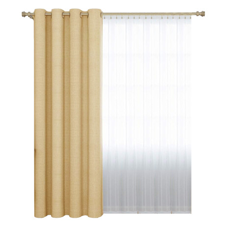 Cortina Blackout 140x230 Cm No Pasa Luz Living Dormitorio Beige