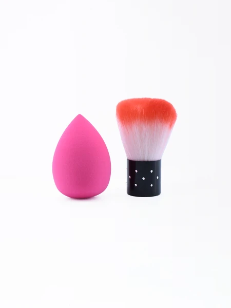SET BROCHA Y ESPONJA ROSADO
