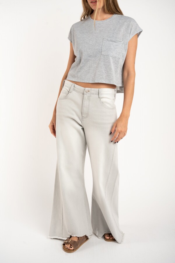 Remera Algodón Gris