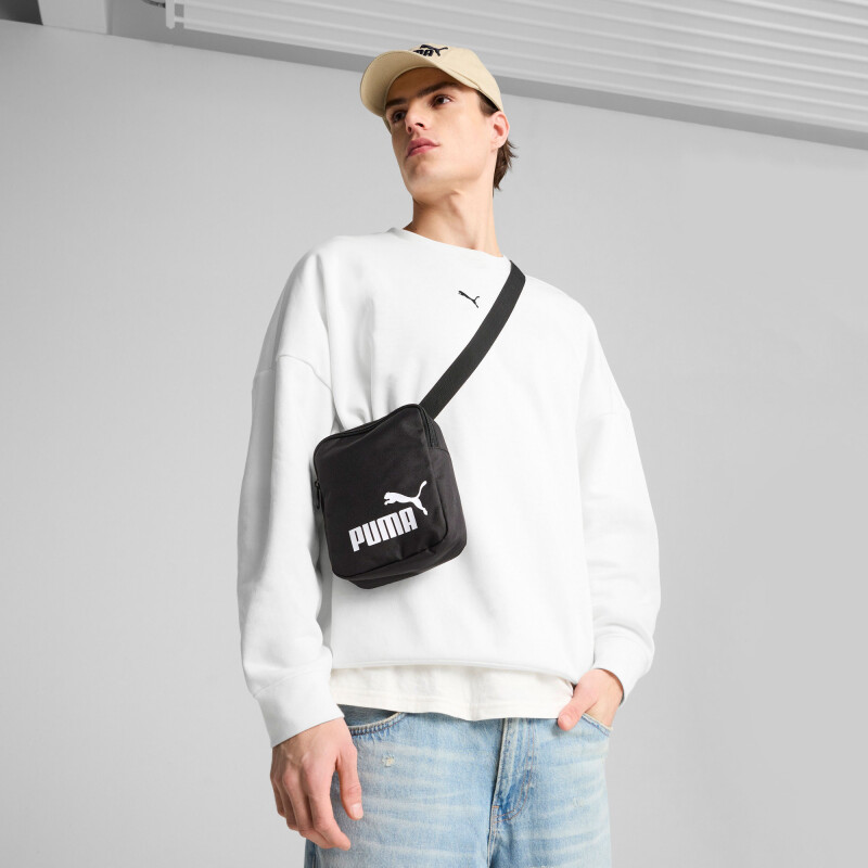 Cartera Puma Bandolera Phase Portable Negro - Blanco
