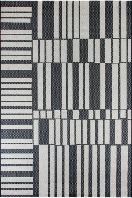 LINEO ALFOMBRA LINEO LIN/B162/9H08/ 160X230 BLACK/WOOL