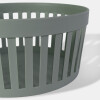 CESTA PLAST VERDE 22.6X22.6X10CM Unica