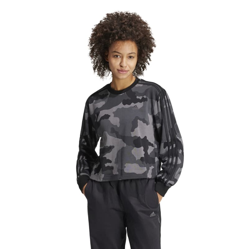 Buzo Adidas Essentials 3 Rayas Negro