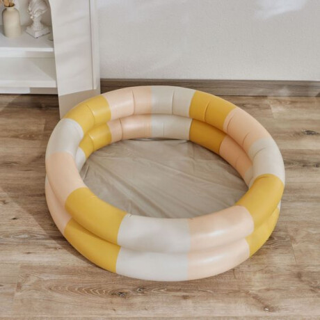 Piscina Inflable Infantil A Rayas Amarillo