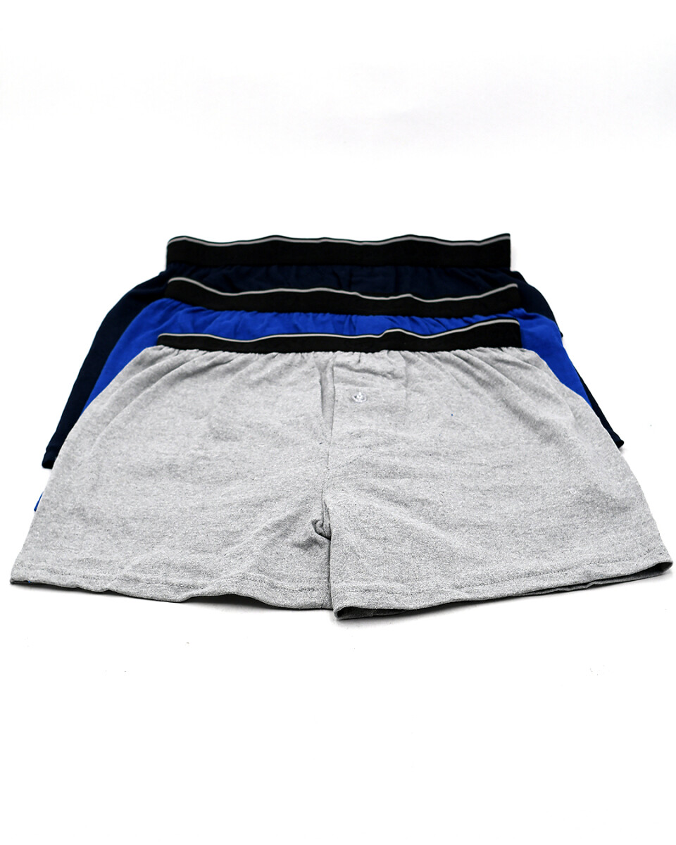 BOXER NICOLAS X3 - GRIS CLARO 