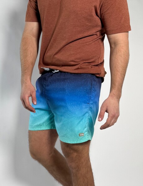 Short de baño estampado Fantino Azul