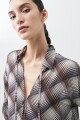 Camisa escocesa con lazos chocolate