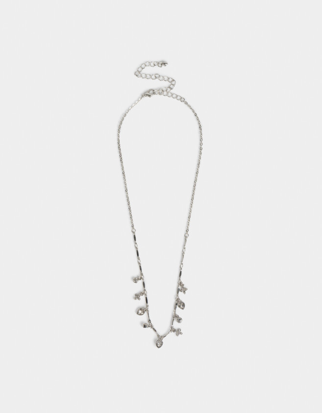 Collares Cortos De metal Collar Corto Metal Multicharm Plateado - Plateado