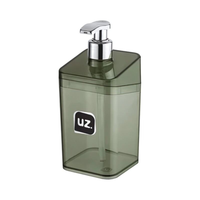 Dispensador de jabón 350ml NEGRO TRASLÚCIDO