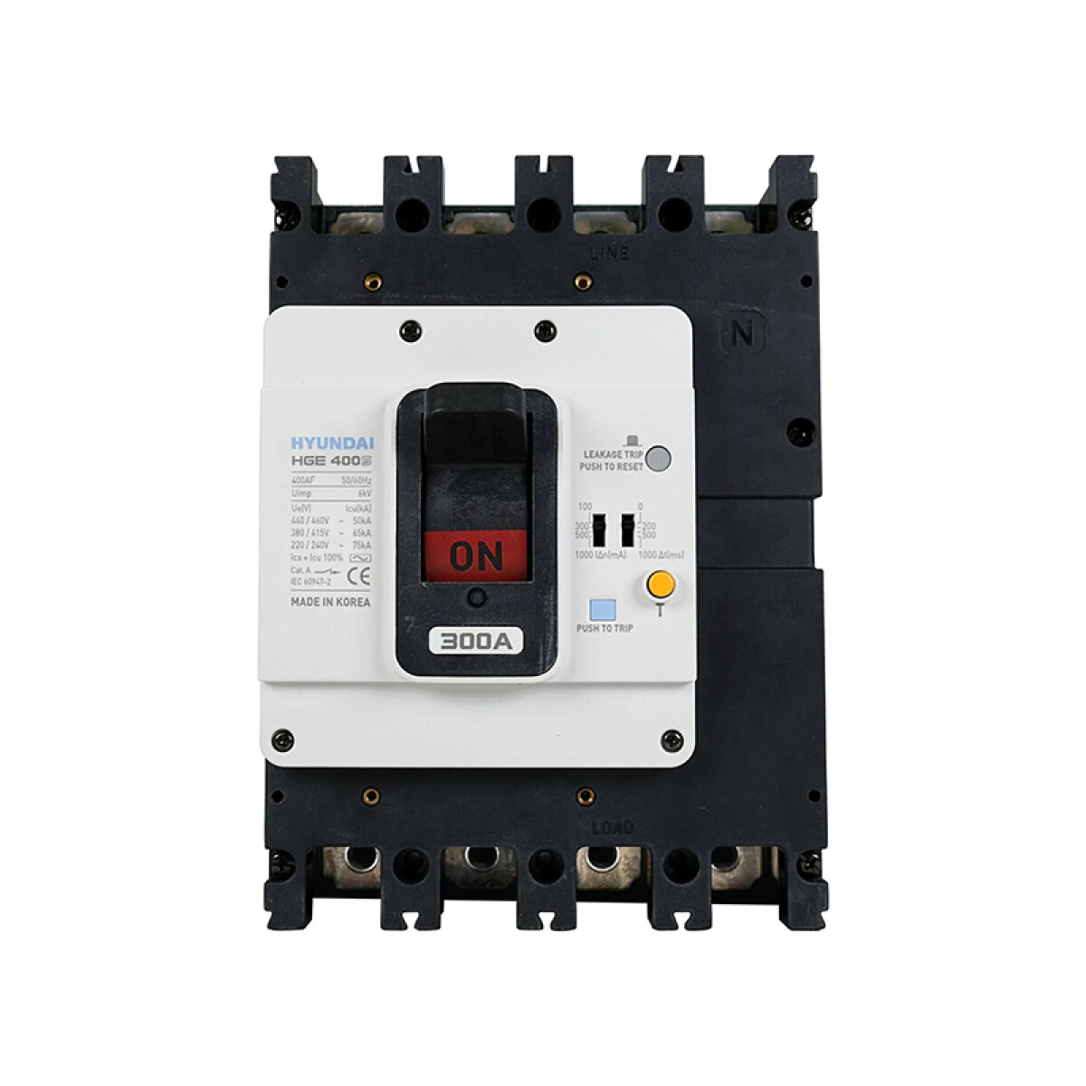 Interruptor termodiferencial 4P 400A 65kA - HY4560 