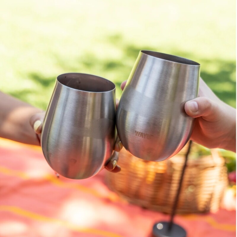 Wayu Set 2 Vasos Coctel Metalico Wayu Set 2 Vasos Coctel Metalico