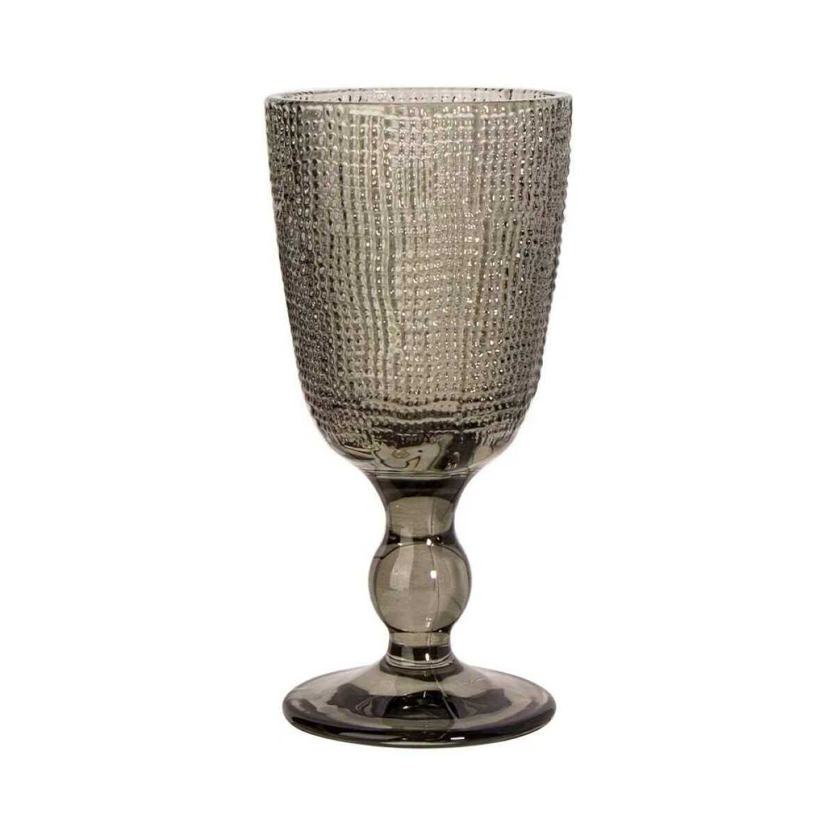 COPA DE VINO VIDRIO 240ML GRIS MUSELINA 