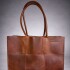 Leather Tote Bag Camel