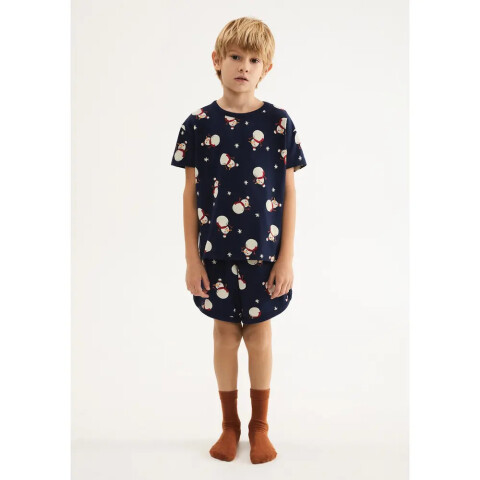 PIJAMA MM INFANTIL AZUL ESCURO