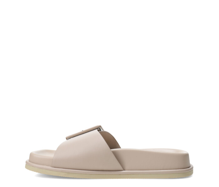 Sandalia SWEEG con banda y hebilla Beige