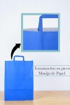 Bolsa lisa acuario 30x12x41 cm AZUL