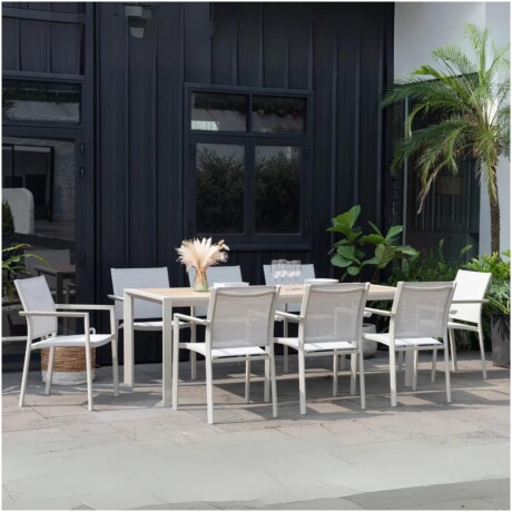 MESA RECTANGULAR URBANITE 207X90CM Mesa Rectangular De Patio RUSTICO Urbanite 207X90 CM - Beige