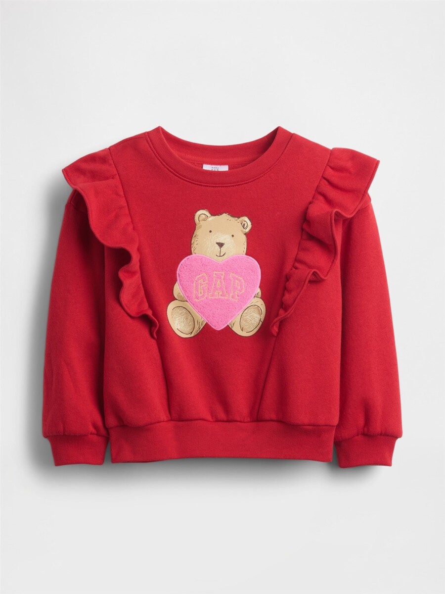 Buzo Deportivo Logo Gap Toddler Niña - Modern Red 