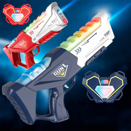 Set X2 Armas Laser Infrarroja Con Sensor y Chaleco Jug013129-m1