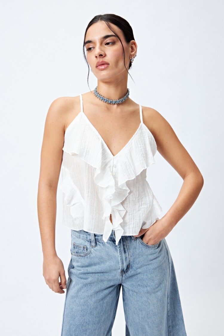 TOP RADIANTE Blanco