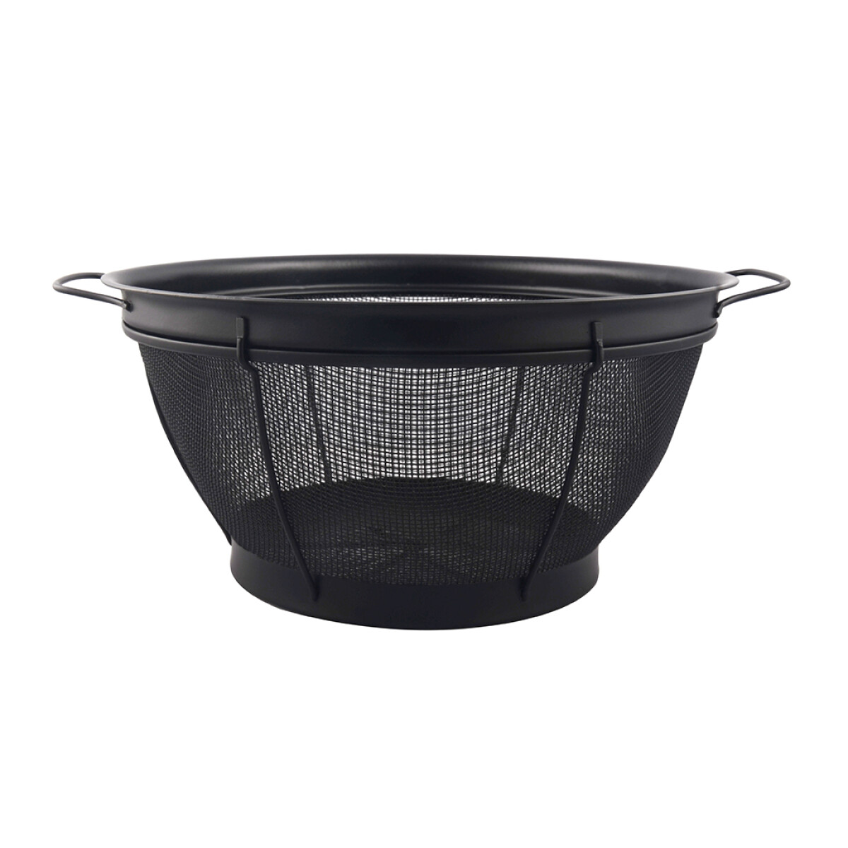COLADOR MALLA ACERO INOX 25CM NEGRO MATE 