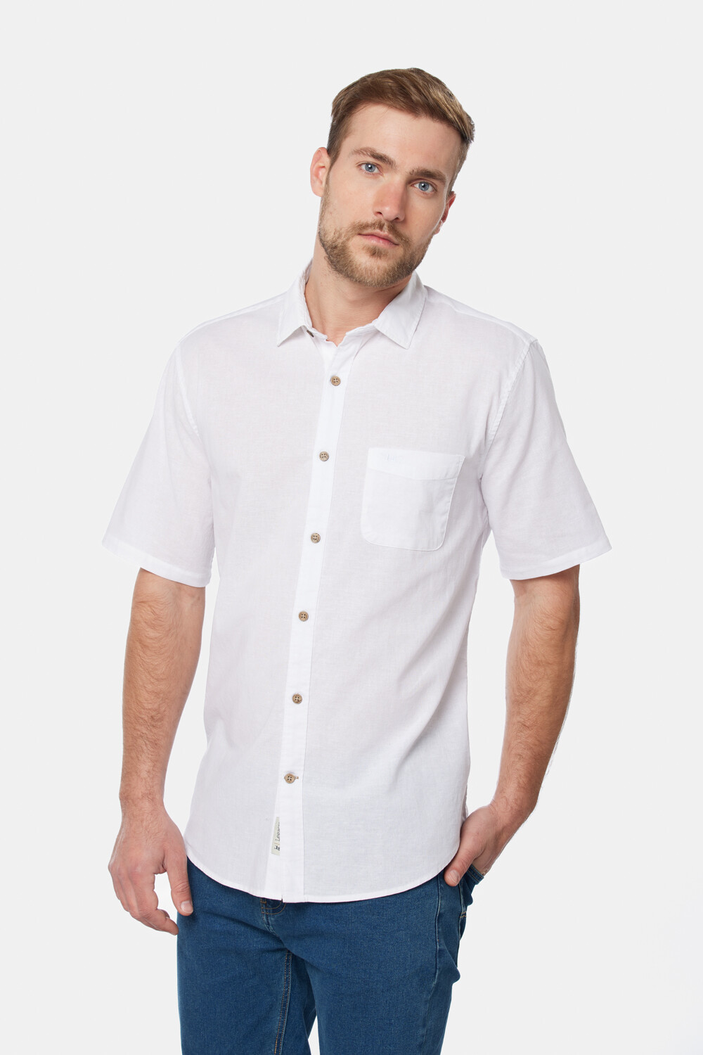 CAMISA DE LINO Blanco