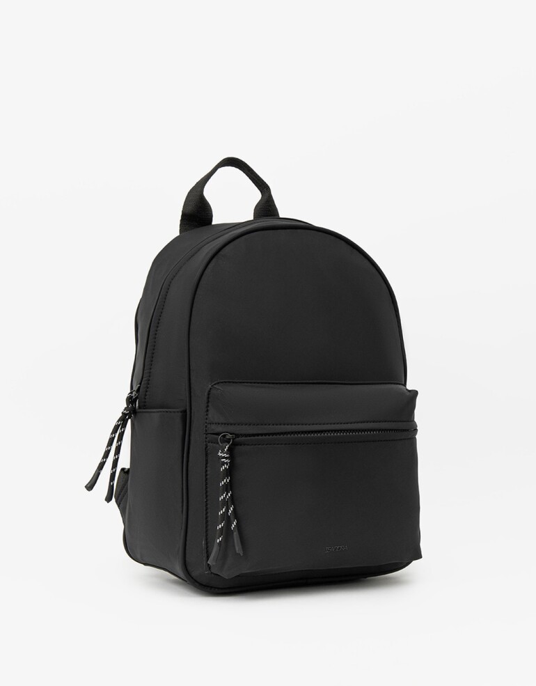 Mochilas Urbanas Nylon Mochila En Material Reciclado - Negro