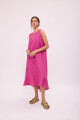 VESTIDO POLK LONG Fucsia