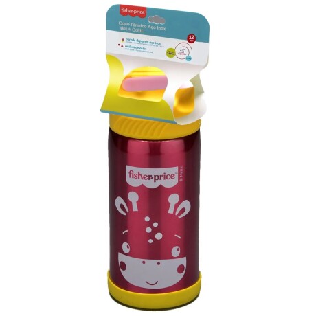 Botella vaso termico acero inox rosa cupcake