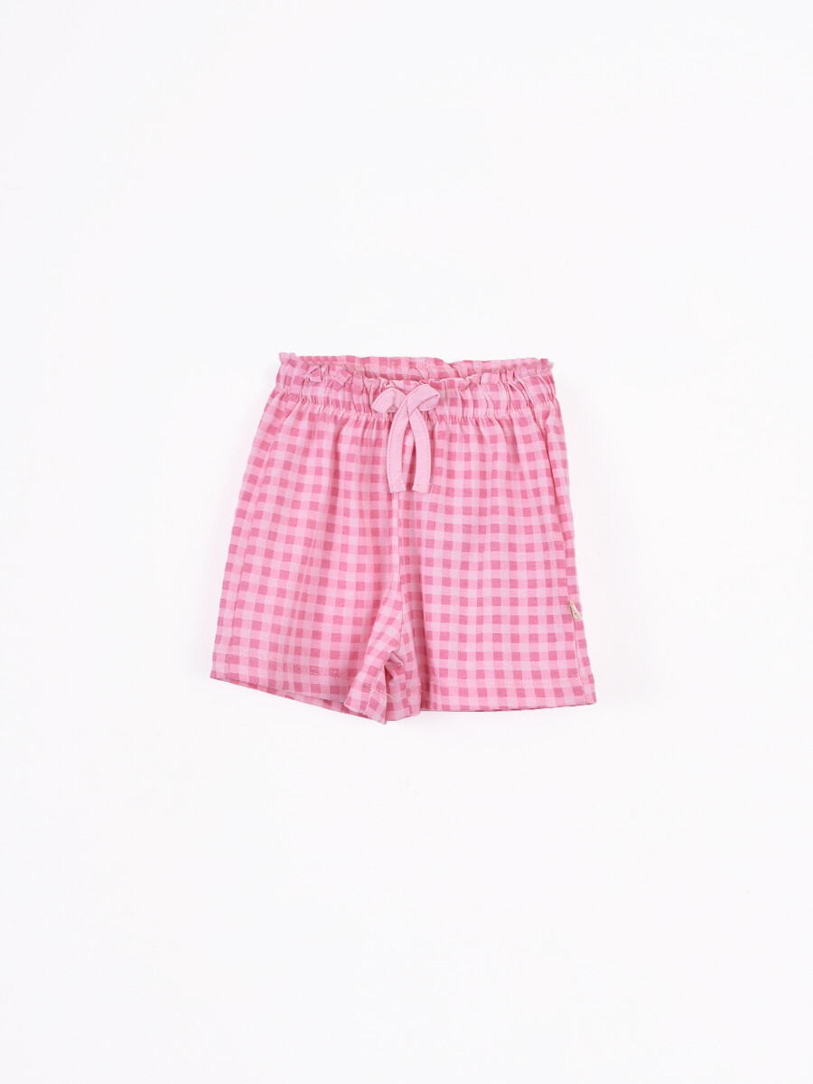 SHORT ESTAMPADO TIRSA - ROSA CLARO 