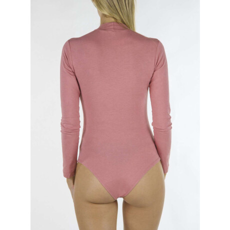 Body polera algodón elastano Rosa antique