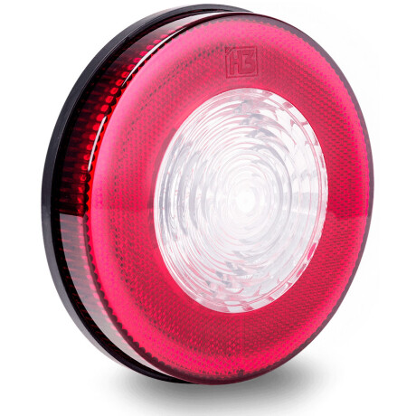 FAROL - TRAS LED REDONDO ROJO BLANCO 125MM H3 COMPONENTES FAROL - TRAS LED REDONDO ROJO BLANCO 125MM H3 COMPONENTES