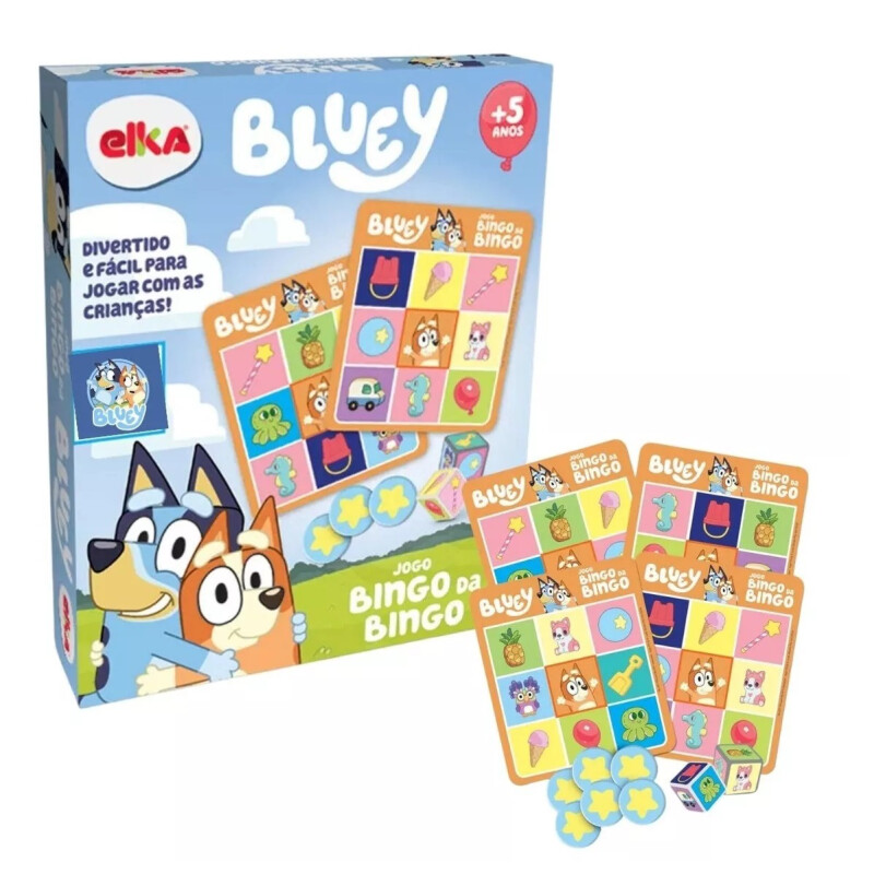 Juego de bingo de Bingo Bluey Juego de bingo de Bingo Bluey