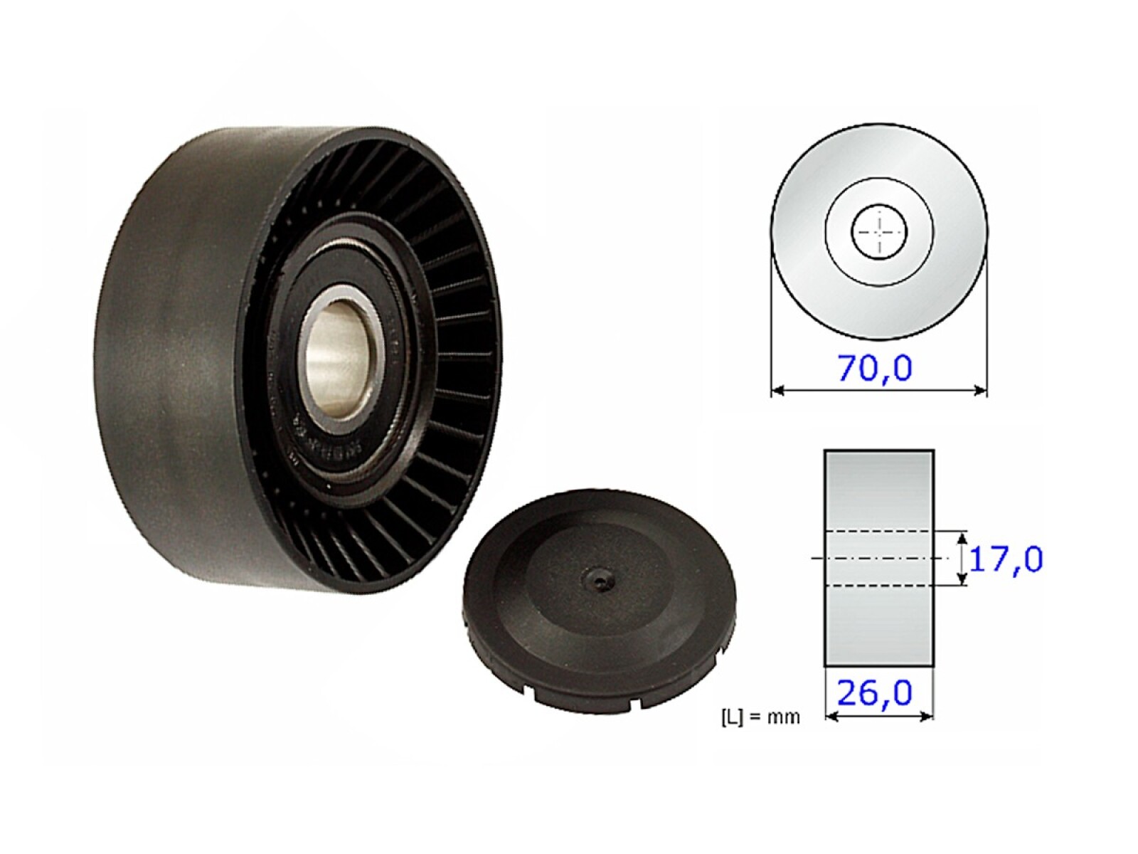 Polea Del Tensor Correa Ssangyong Korando 96-06 