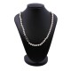 Collar de perlas de cultivo y broche oro 18 k blanco con brillantes. Collar de perlas de cultivo y broche oro 18 k blanco con brillantes.