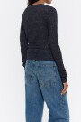 CAMISETA JACQUARD AJUSTADA Antracita