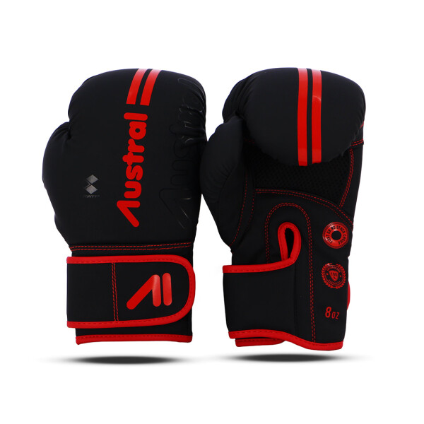 Austral Guante De Boxeo Kaos - 8 Onzas Negro-rojo