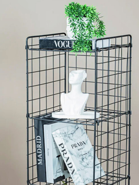 ESTANTERIA 4CUBOS NEGRO